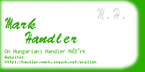 mark handler business card